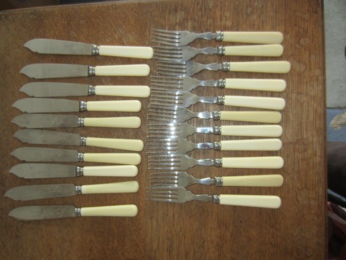 Vintage fish cutlery - vintage,