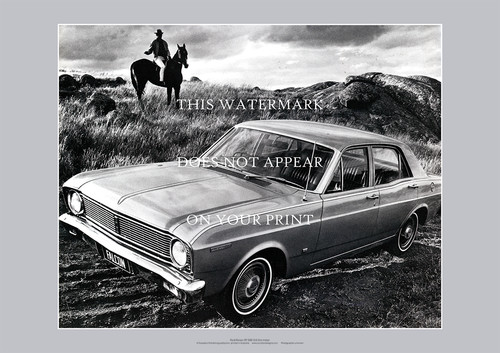 Ford falcon 500 art print - falcon,