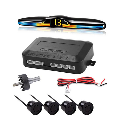 Parking sensors black car - 4,
