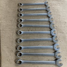 Set Of Britool RJM Combination Spanners x 10  Metric Full Set Sizes 10 To 19