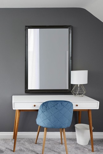 Large mirror black antique - large,
