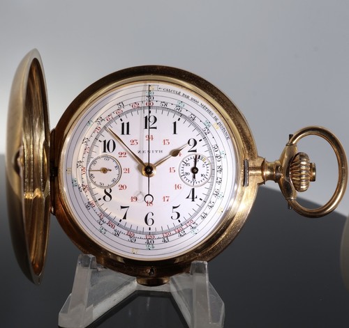 Zenith 1920 18ct gold hunter - zenith,