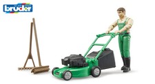 Bruder 62103 bworld Gardener with Mower & Equipment 1:16 scale man figure toy