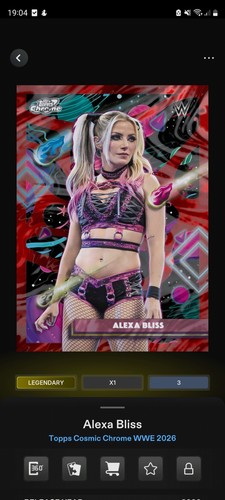 Topps wwe slam - wwe, alexa