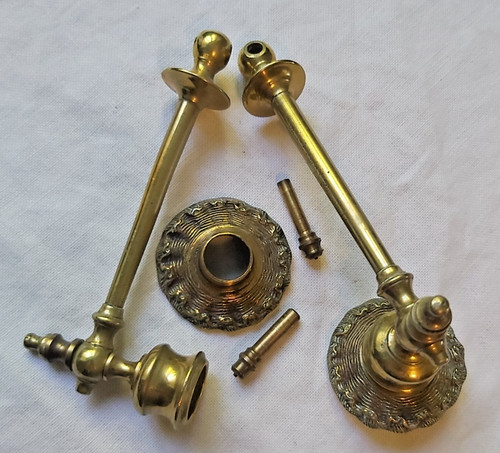 Vintage brass victorian wall - victorian,