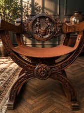 Rare antique monks chair - rare,