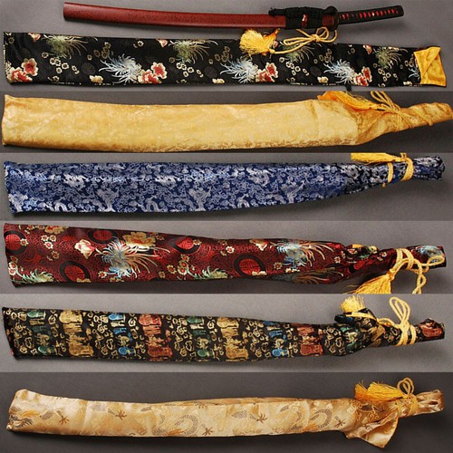 Silk samurai sword bag katana - samurai,