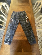 bape rare double shark joggers
