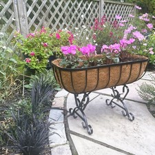 Metal Planter with Legs Trough