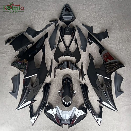 Black motorcycle fairing set - black,