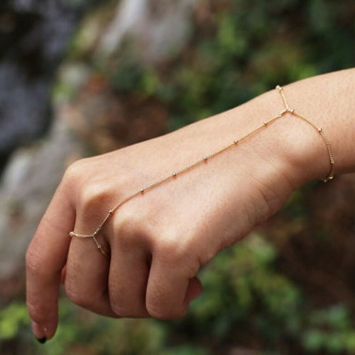 Gold silver indian finger ring - silver,