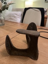 Vintage Old Cast Iron Foot Cobblers Boot Makers Menders Shoe Last Prop Door Stop