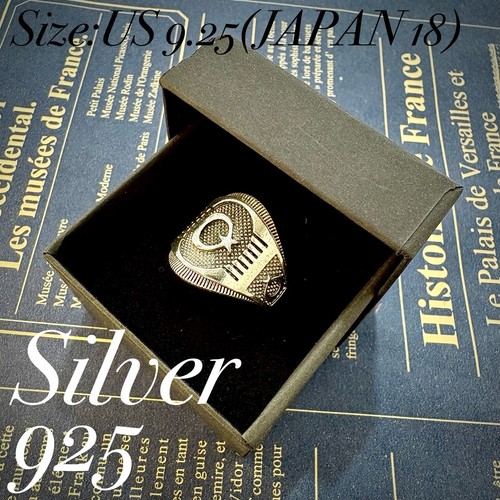 925 silver ring - silver, crest