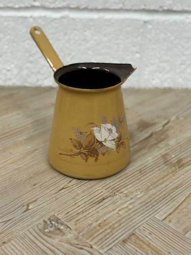 Vintage floral enamel - vintage, jug