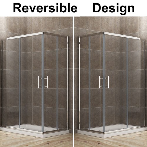 Corner entry shower - entry,