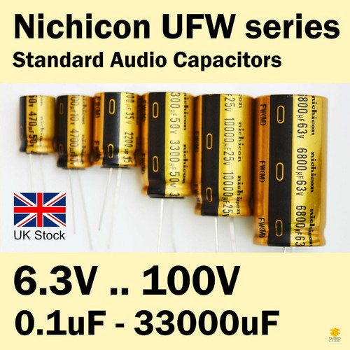 Nichicon ufw 3v 100v - fw, 6.3v-100v