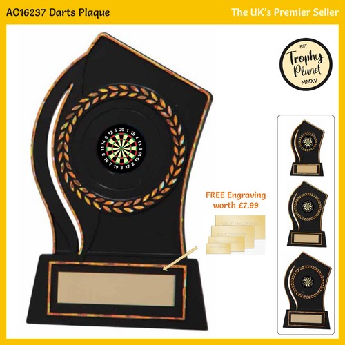 Darts presentation plaque - darts,