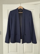 Zara Navy Blazer Jacket Size