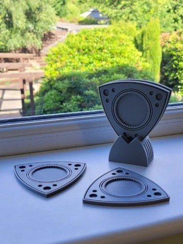 Rotary engine coasters and