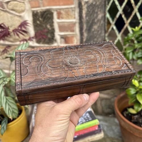 Vintage wooden box - vintage, jewellery