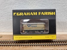 Graham Farish N Gauge 377-925A PCA Metalair Wagon Blue Circle Cement (Weathered)