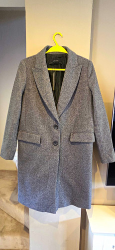 Zara basic grey tweed wool - grey,
