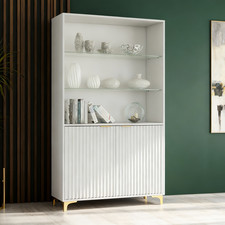 100cm White Display Cabinet |