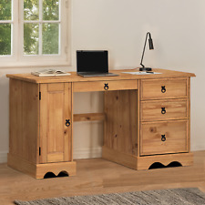 Corona Straight Computer Desk Office Solid Pine Discount by Mercers Furniture®