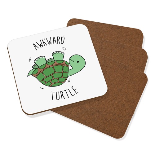 Awkward turtle coaster drinks - awkward,