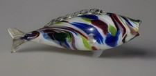  Coloured Glass Fish Ornament