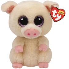 TY Beanie Boo Piggley Pink Pig Medium 37282 9" TALL ****NEW
