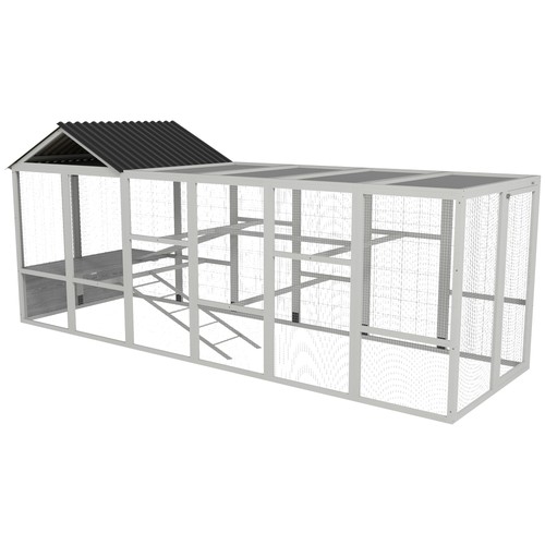 Wooden chicken coop run - wooden,