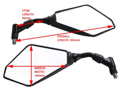 Motorbike mirrors for honda - motorbike,