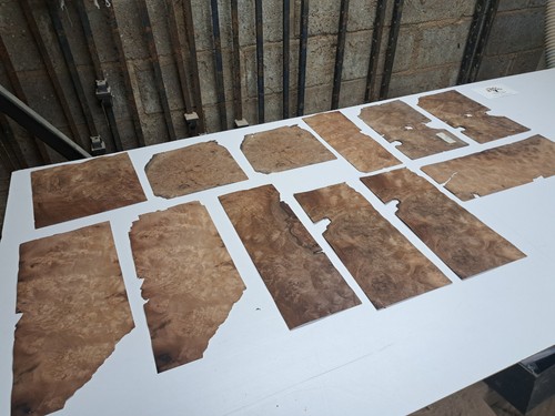 Burr walnut veneer sheets - veneer, –