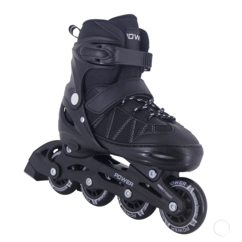 Black inline skates size - black, uk