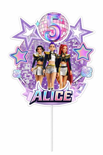 Personalised pop cake - k-pop, topper