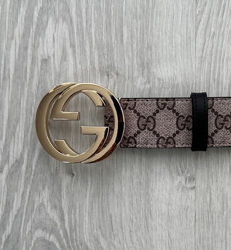 Gucci belt brown - in, gold