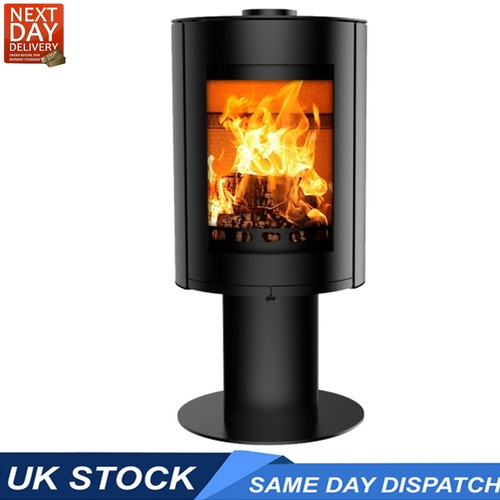 Wood burning curved - stove, with