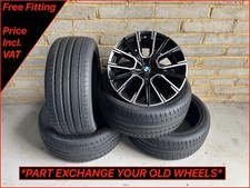 Genuine 20" 817M BMW 5 Series G60 G61 G68 Diamond Cut Alloy Wheels & New Tyres
