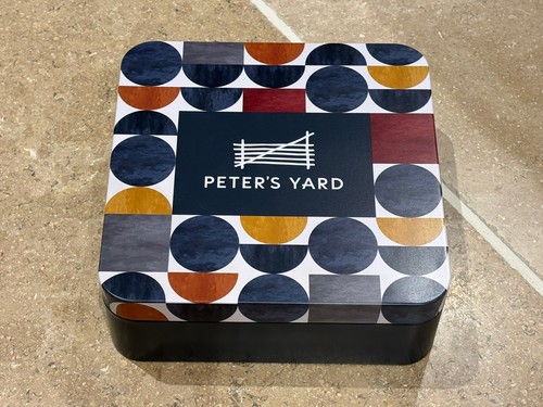Peter yard empty tin good - peter's,