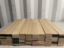 Oak TImber - Natural Wood- Offcuts - Hardwood 100 Pieces 48mm X 10mm X 400mm
