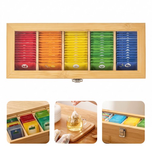 Bamboo tea box - bamboo, storage