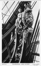 Figurehead H.M.S. Victory Ship Postcard 25 RP