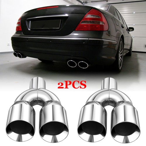 2pcs dual exhaust tips - dual,