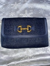 Navy Blue Boden Clutch Bag
