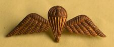 BRASS BRITISH ARMY TROPICAL DRESS PARACHUTE JUMP WINGS CAP BADGE - C648