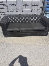Vintage Black Chesterfield