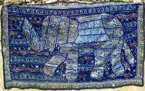 Indian embroidery wall hanging - indian,