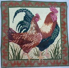 Rare Retired Ehrman Tapestry Needlepoint Kit " Hen and Cock" By Ann Blockley