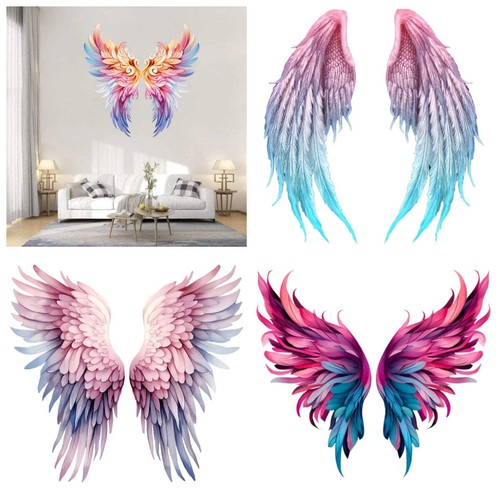 Dreamy colorful angel wings - colorful,